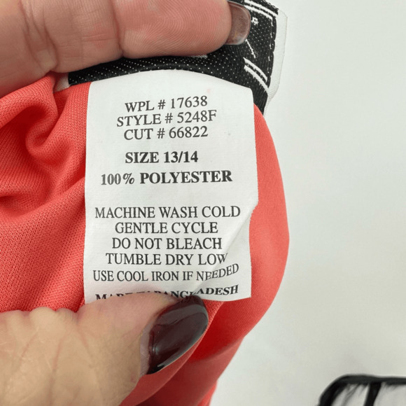 Vintage 90s Y2K Chiffon Dress Size S Floral Orange Knee Length Prom Bodycone - Picture 4 of 12